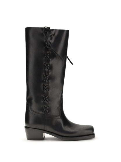 Boots Roxanne Black Calfskin