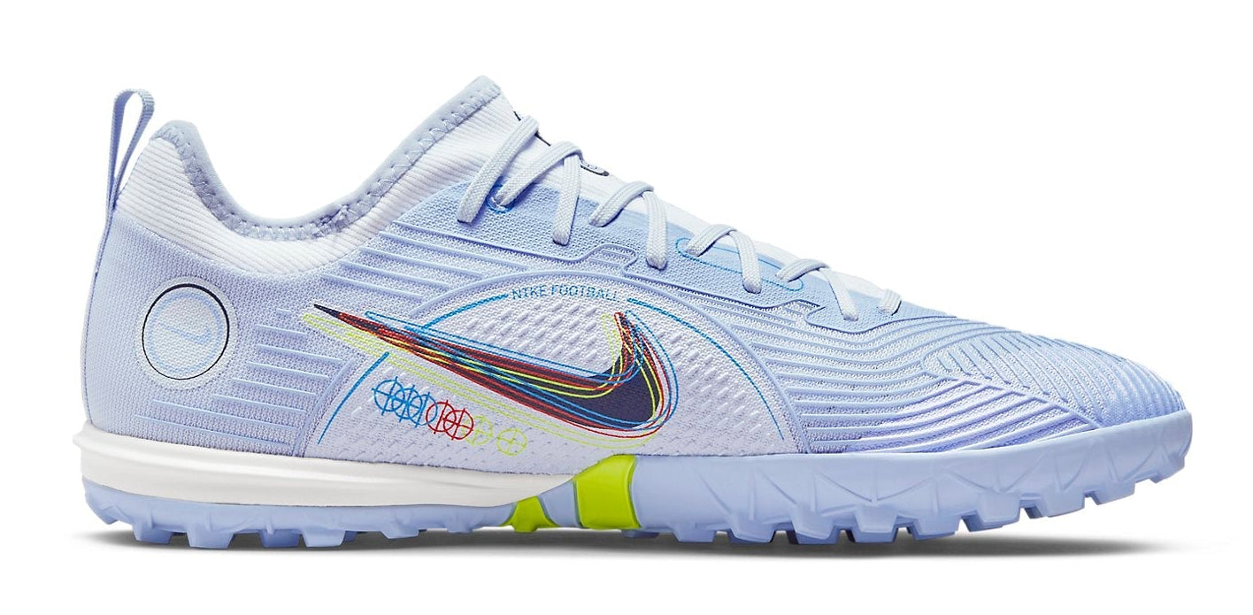 Nike Men's Mercurial Air Zoom Vapor 14 Pro Tf 'Football Grey Light Marine' Sneakers