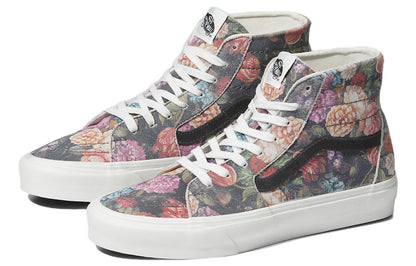 [vn0a7q621xm] Mens Vans Moody Floral Sk-hi Tapered 'greywhite' - Floral