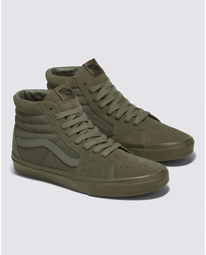 [vn000cp9olv] Mens Vans Sk8-hi Mono Suede Olive - Olive