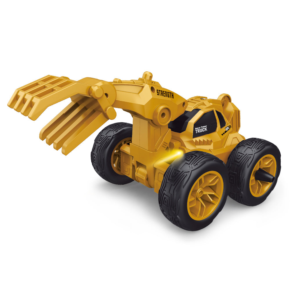 R.C 360 Degree Stunt Wood Clamping Truck