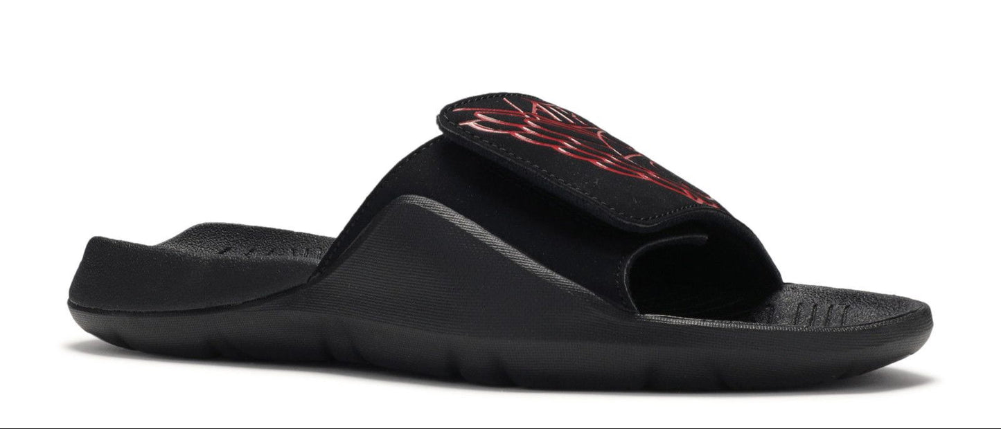 [AA2517-062] MENS AIR JORDAN HYDRO 7 SLIDE 'BLACK RED'