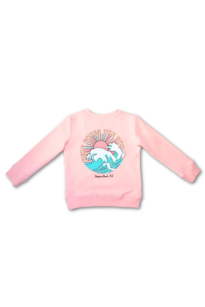 Girls Sweatshirt ~ Here Comes the Sun