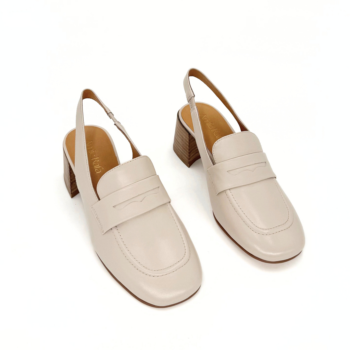 Glasgow Slingback Mules - White