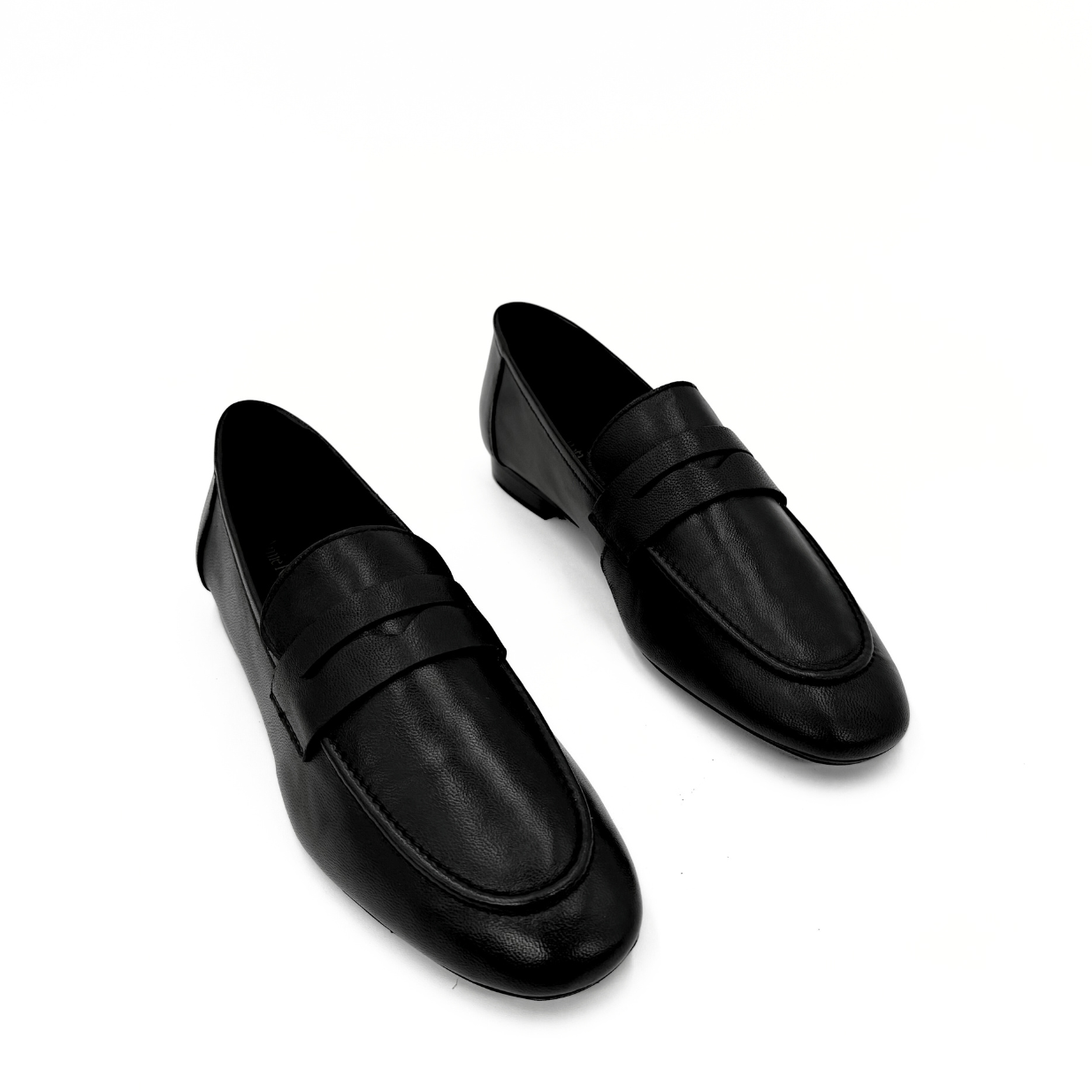 The Tennis Leather Loafer - Black