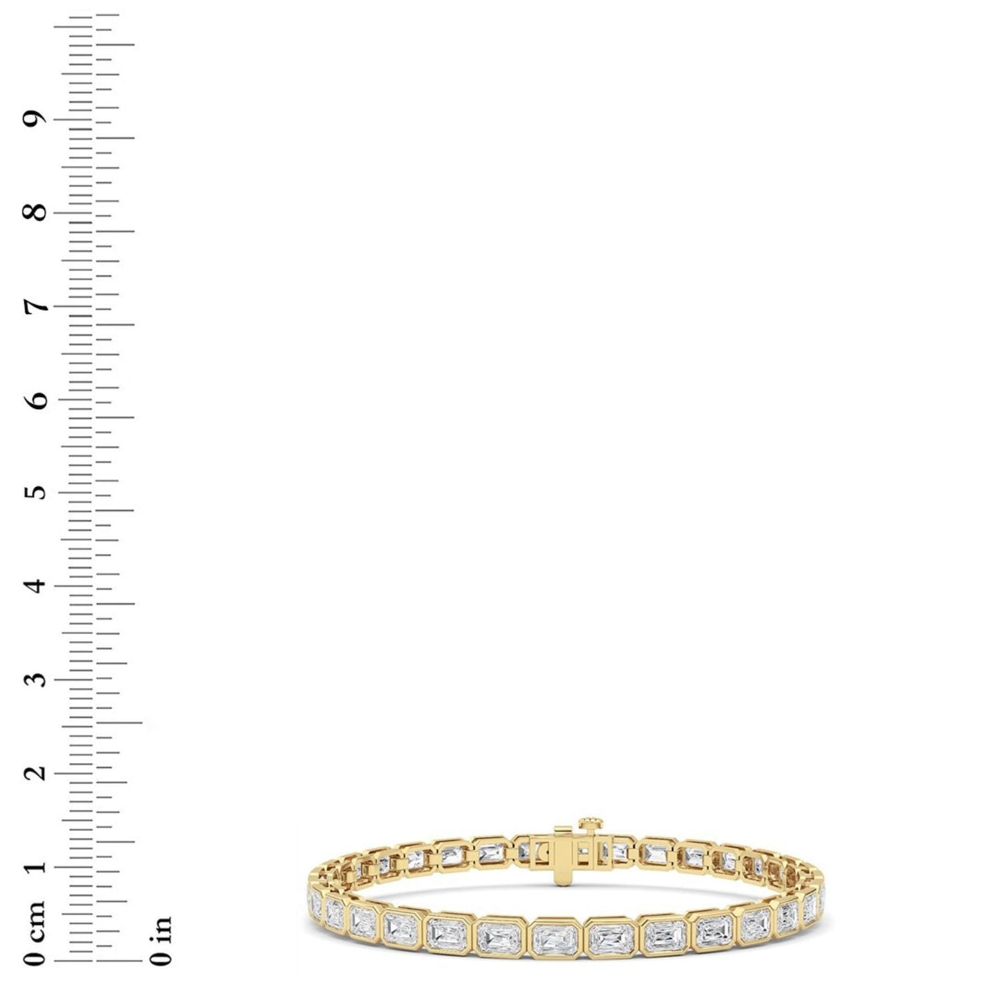 Emerald Lab Grown Diamond (F/VS ) Bracelet in 14K Gold