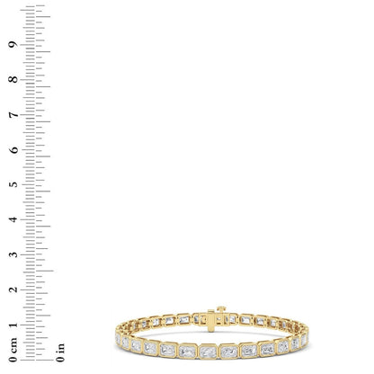 Emerald Lab Grown Diamond (F/VS ) Bracelet in 14K Gold