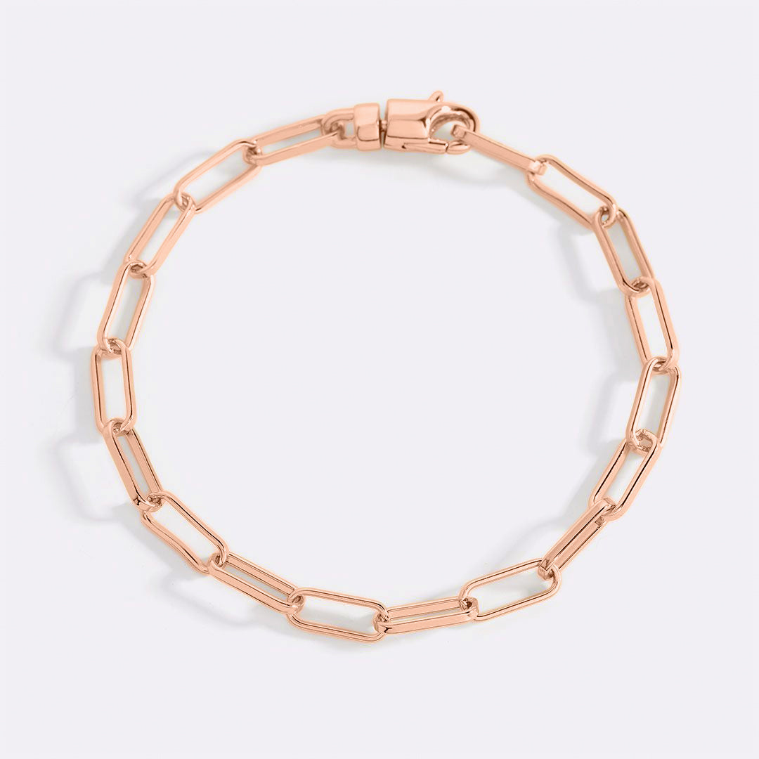 Mint & Lily Open Link Paperclip Chain Bracelet