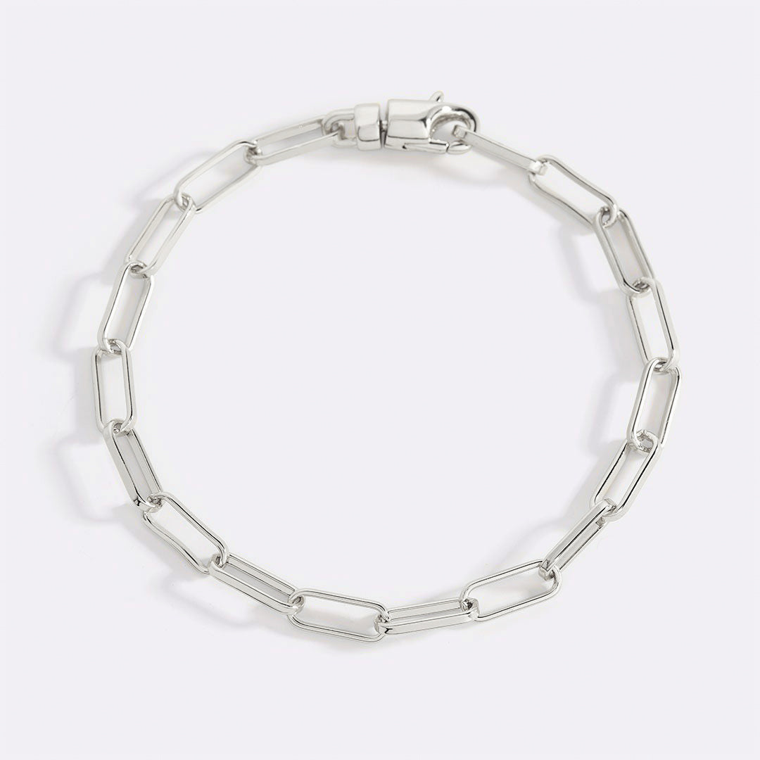 Mint & Lily Open Link Paperclip Chain Bracelet