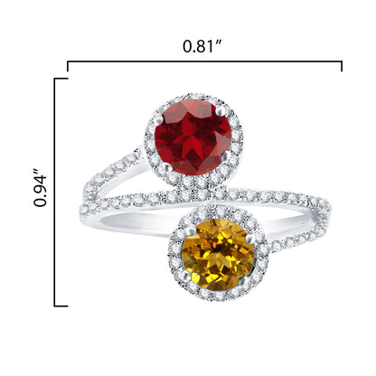 Yellow, Red, White-