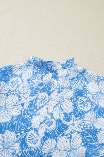 Threaded Pear Kataleya Trim Short Sleeve Blouse