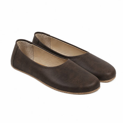 Dark brown-