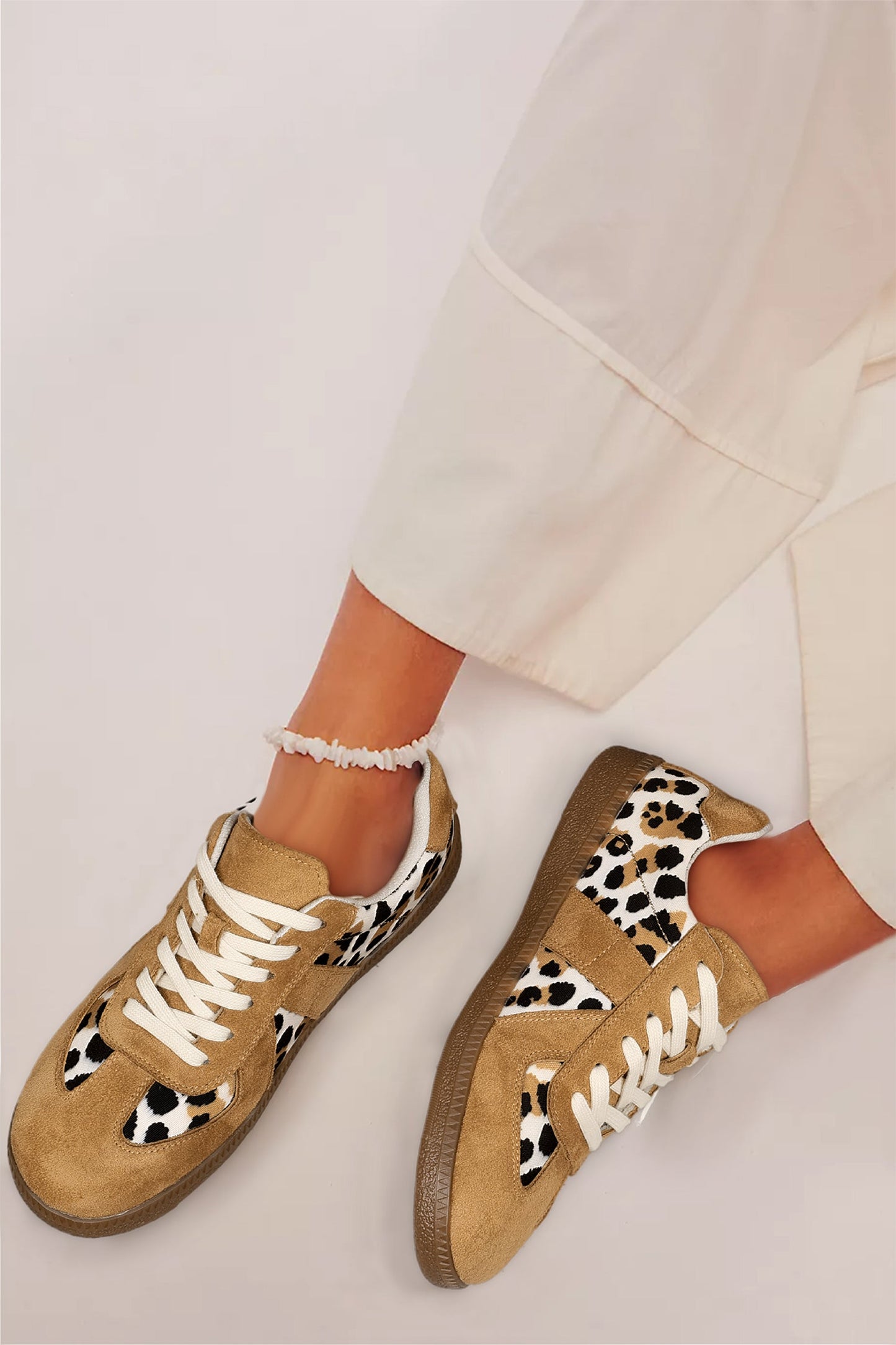 Threaded Pear Kyla Lace Up Flat Shoes