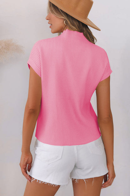 Threaded Pear Calliope Knit Short Sleeve Sweater