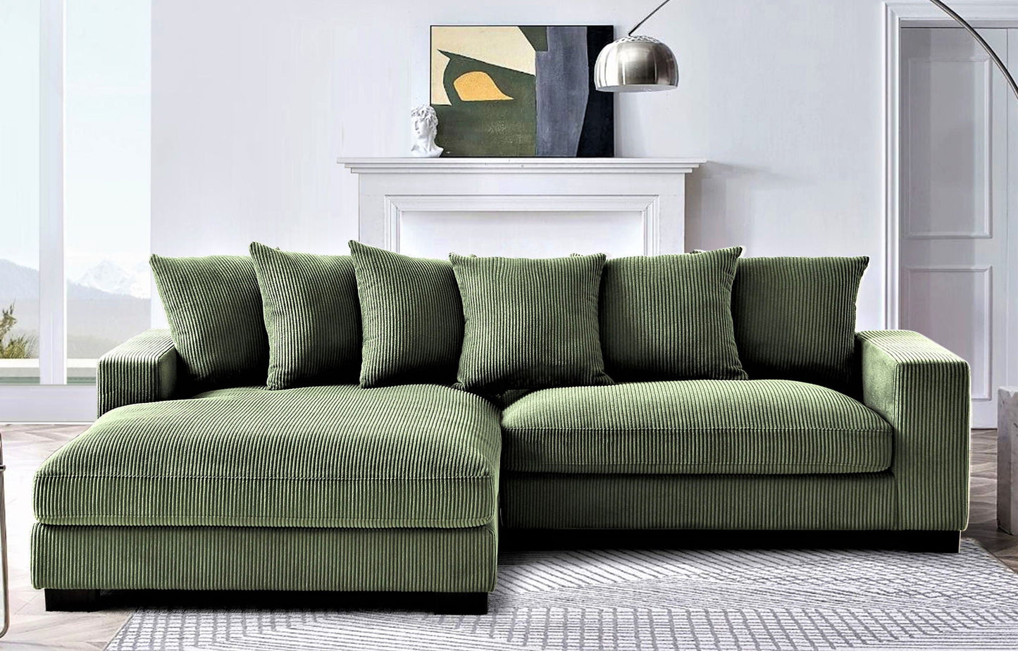 Luxe - Oversized 2 Piece Sectional Couches for Living Room, L Shaped Sofa With Chaise