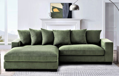 Luxe - Oversized 2 Piece Sectional Couches for Living Room, L Shaped Sofa With Chaise