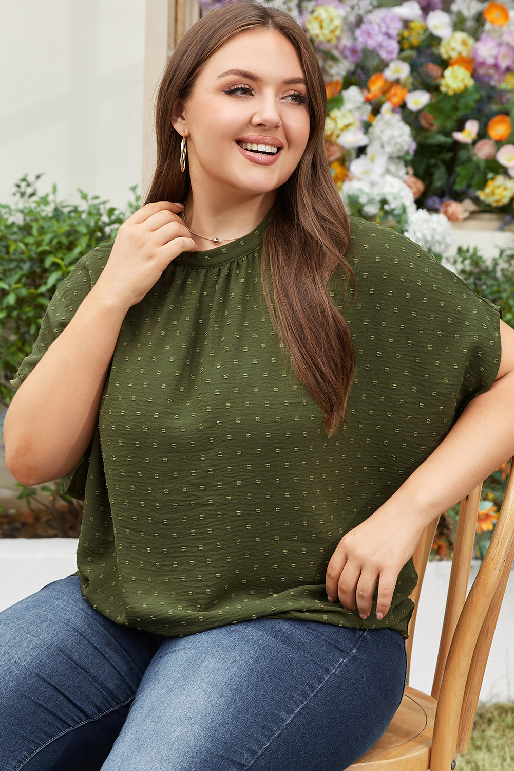 Threaded Pear Kataleya Mock Tied Nape PLUS Top