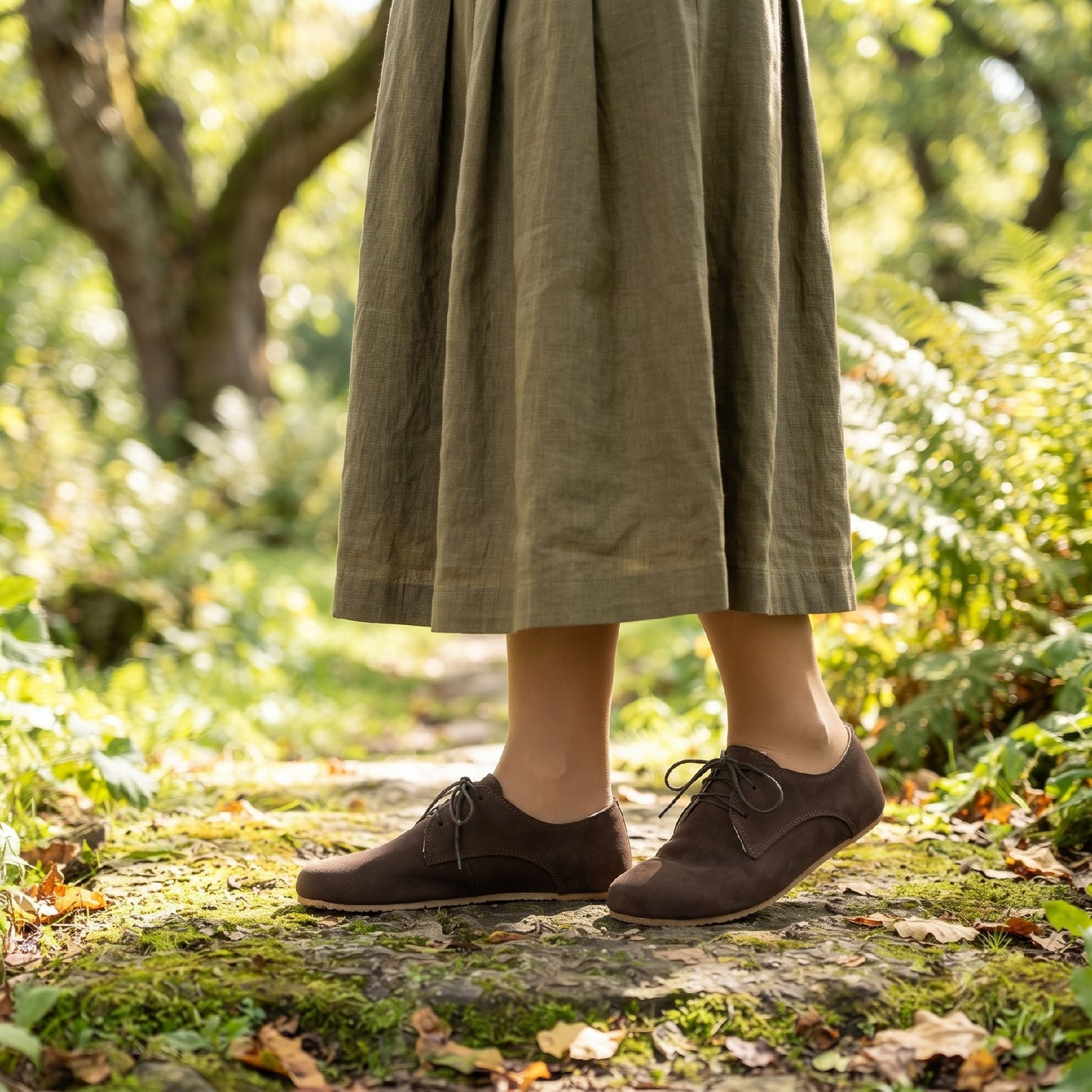 Dark brown-