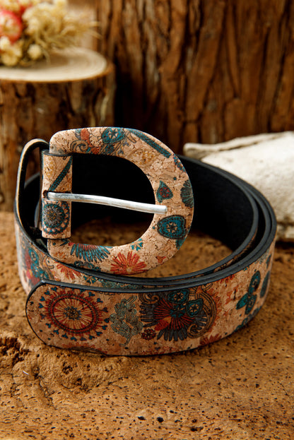 Threaded Pear Vienna Faux Leather Waist Belt