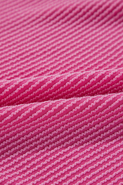 Blake Corded V Neck Bubble Sleeve Blouse - Threaded Pear