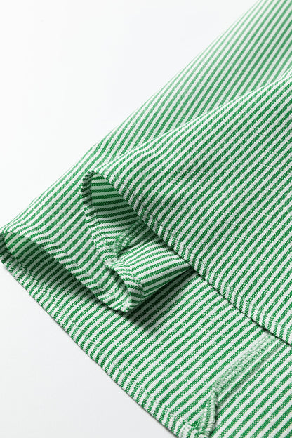 Threaded Pear Alexandra Collared Half Sleeve Blouse