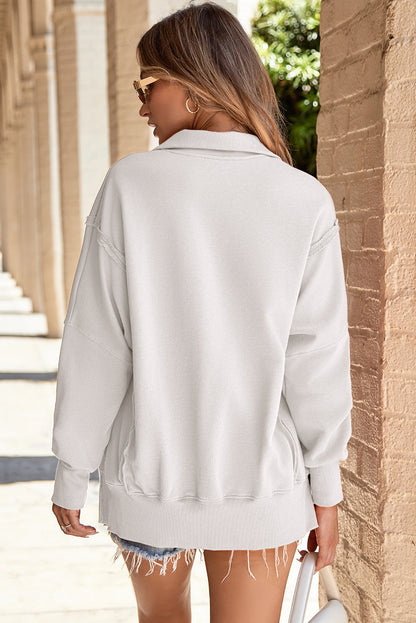 Threaded Pear Luminy Baggy Sweatshirt with Slits