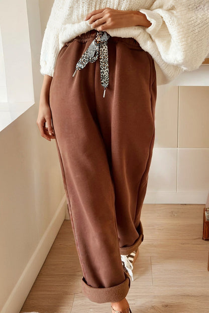 Threaded Pear Amaris Elastic Waist Solid Pants