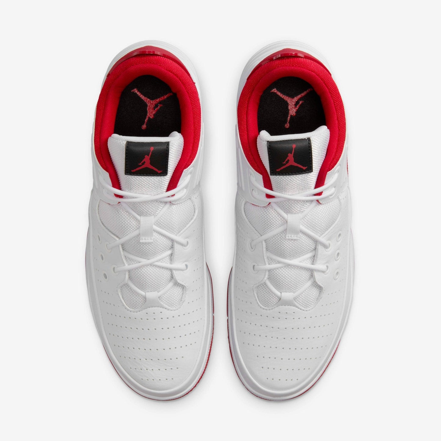 Air Jordan Men's Max Aura 5 White Gym Red' Sneakers