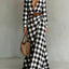Black And White Large Plaid