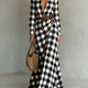 Black And White Large Plaid