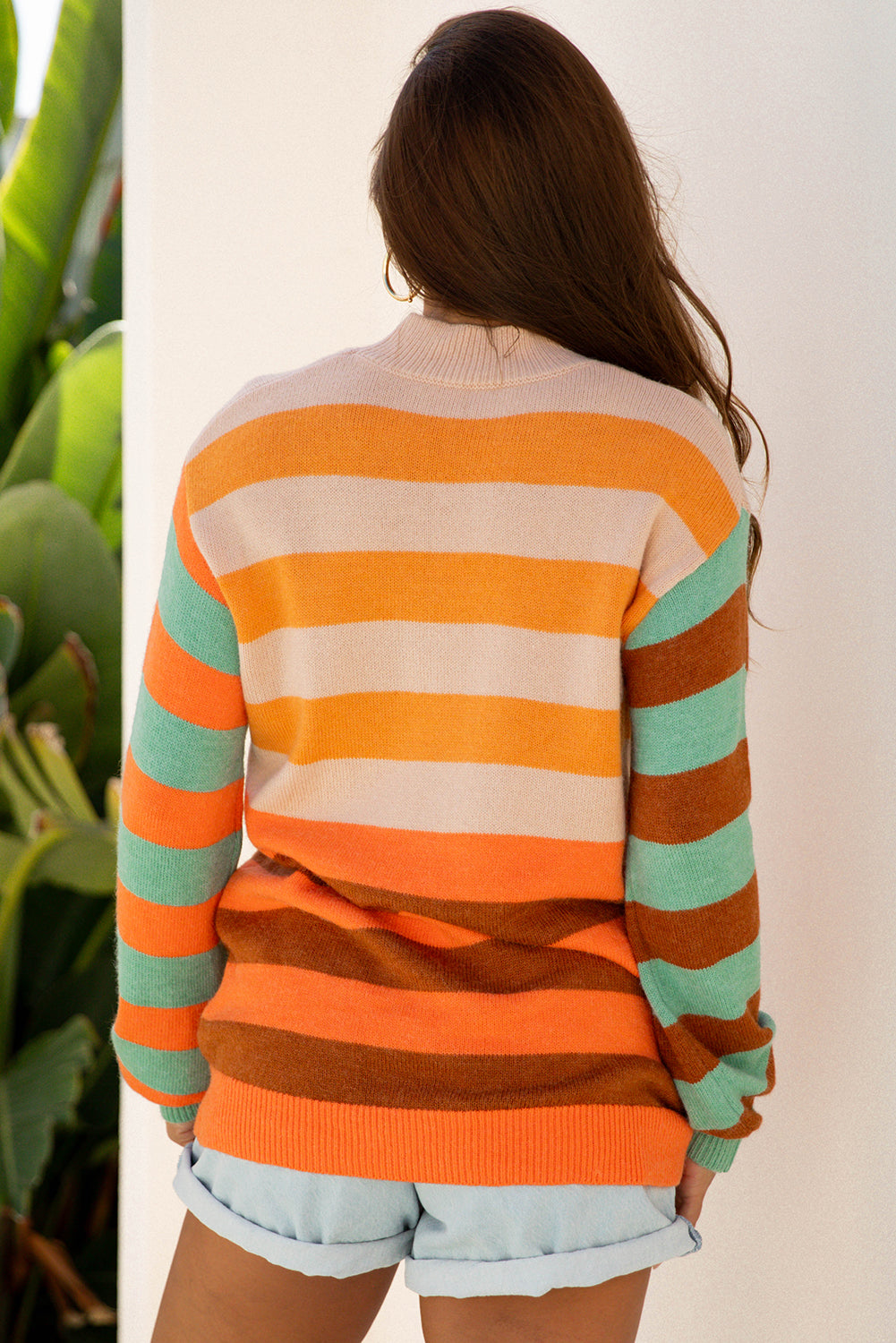 Threaded Pear Racella Drop Shoulder Cozy Sweater