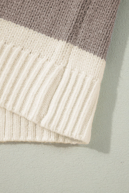 Threaded Pear Livia Colorblock Loose Pullover Sweater
