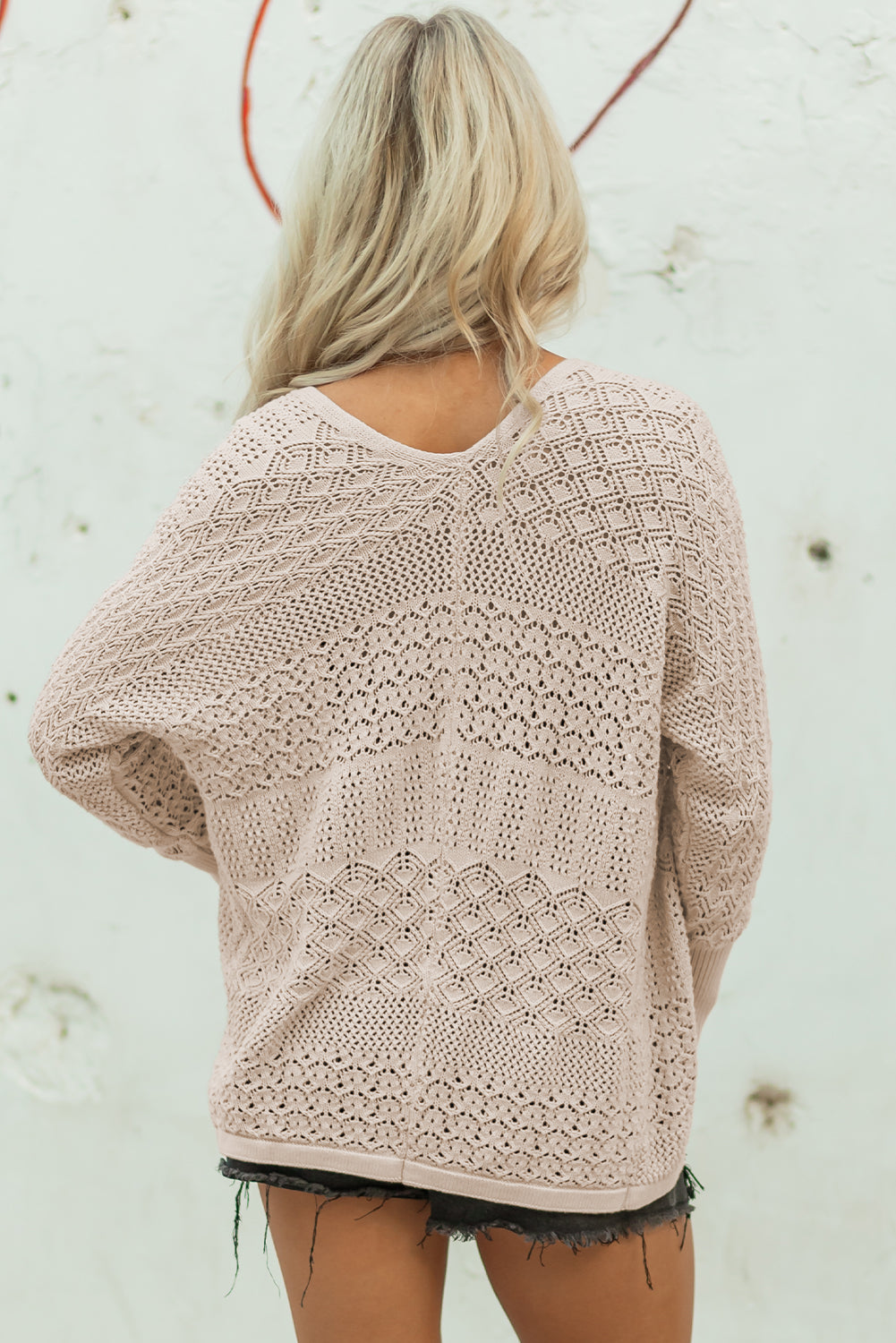 Threaded Pear Harmoni Knit Open Front Cardigan