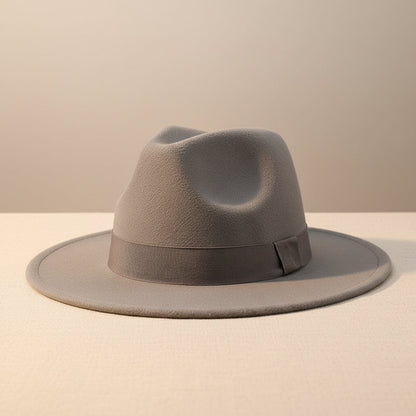 Wide Brim Bell Crown Wool Hat – Unisex Sun & Warmth Hat