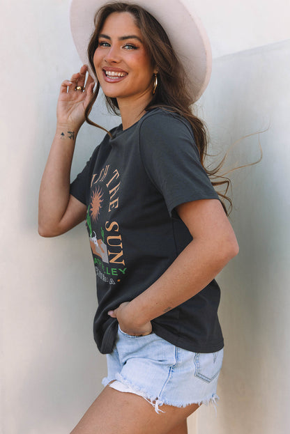 Threaded Pear RISE WITH THE SUN Western Tee