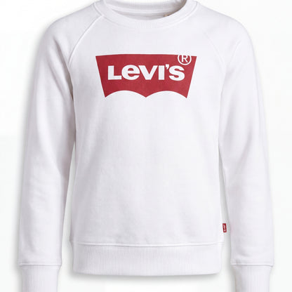 Levi's Toddler Boys' Logo Crewneck Sweatshirt - White
