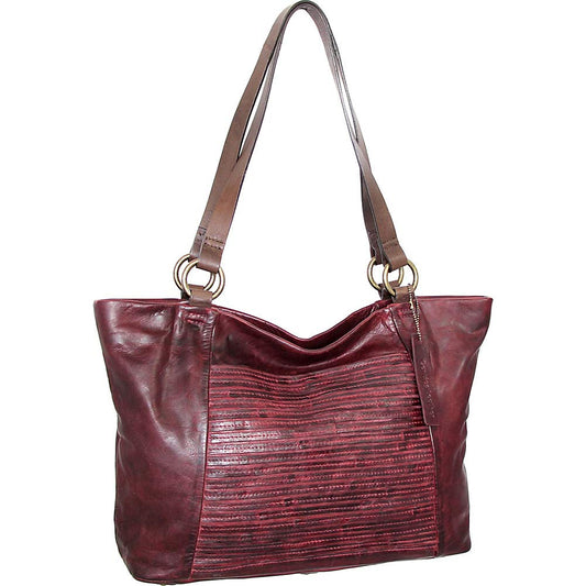 My Camila Leather Tote in Merlot