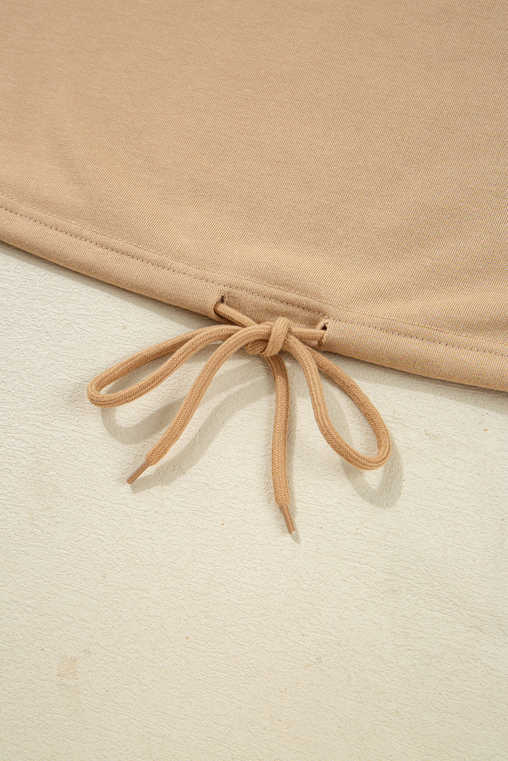 Threaded Pear Macy Drawstring Hemline Oversize Long Sleeve Top