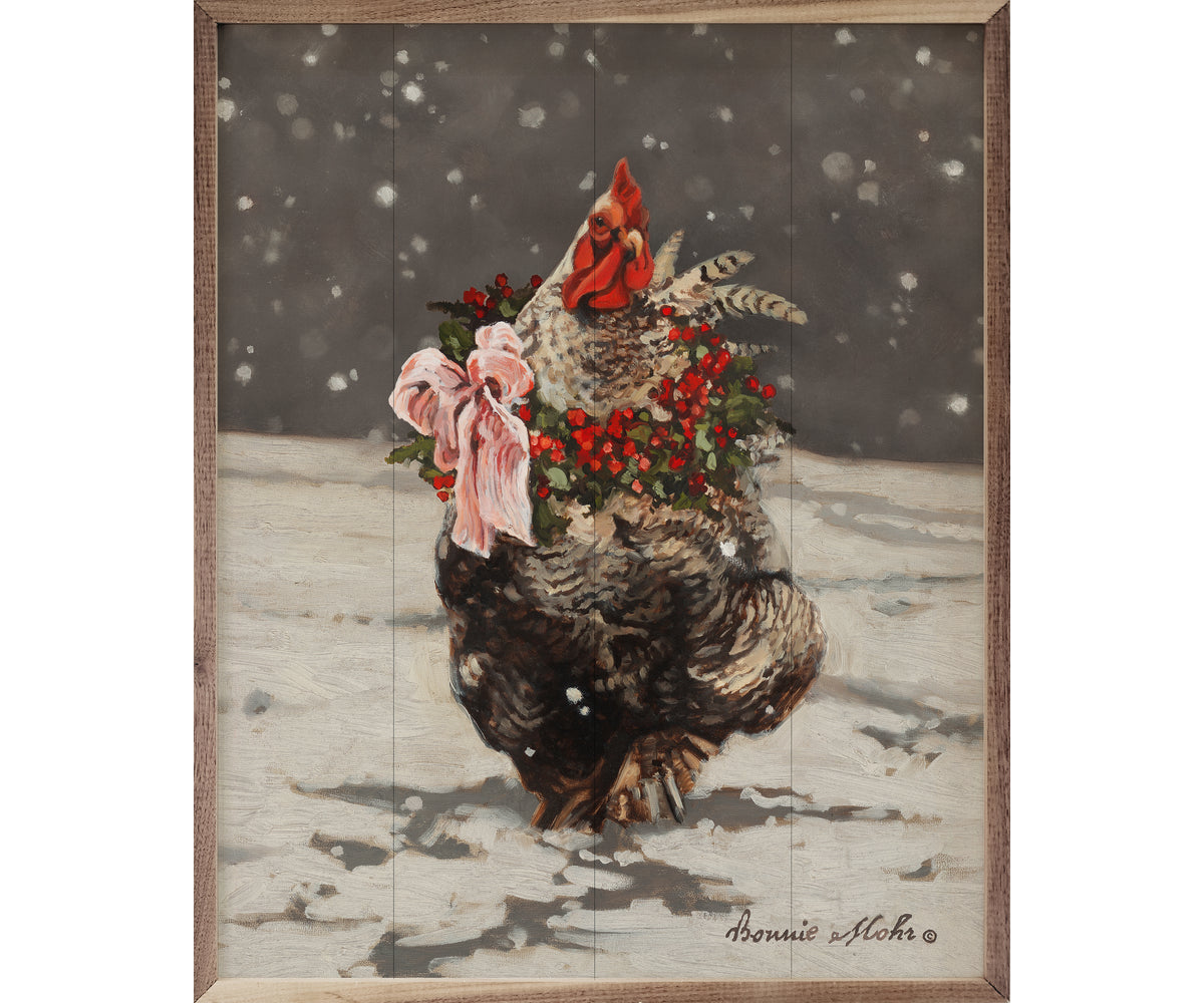 Kendrick Home Holiday Rooster By Bonnie Mohr