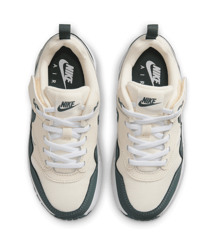 Nike Preschool Air Max 1 EasyOn Pale Ivory/White/Vintage Green