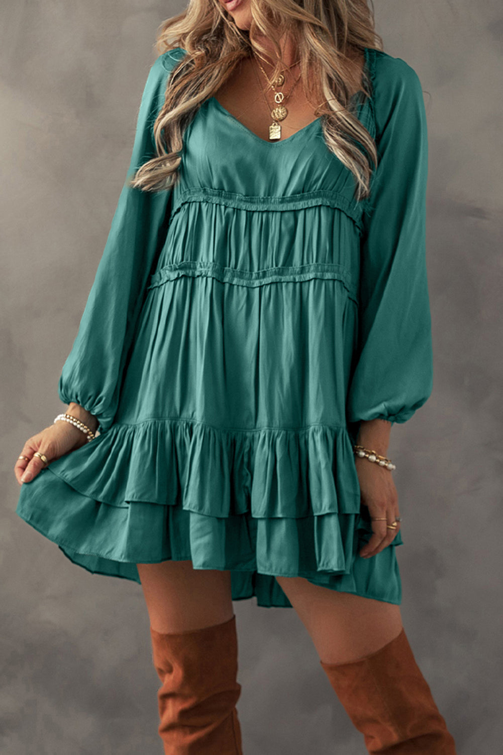 Threaded Pear Dayana Loose Fit Mini Dress