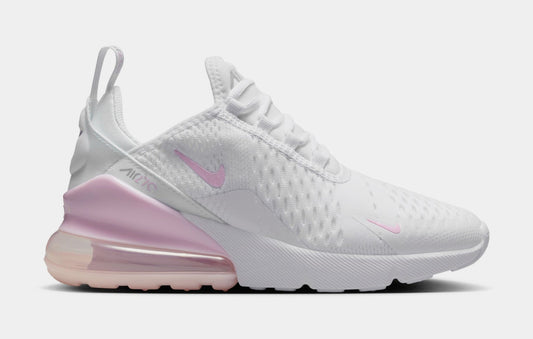 Nike Grade School Air Max 270 'White Light Smoke Grey Pink Foam Gs' Sneakers