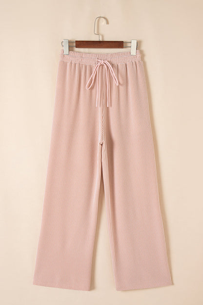 Threaded Pear Leilany Corded Knit Short Sleeve Set