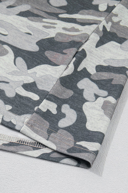 Nala Print Raw Edge Tee