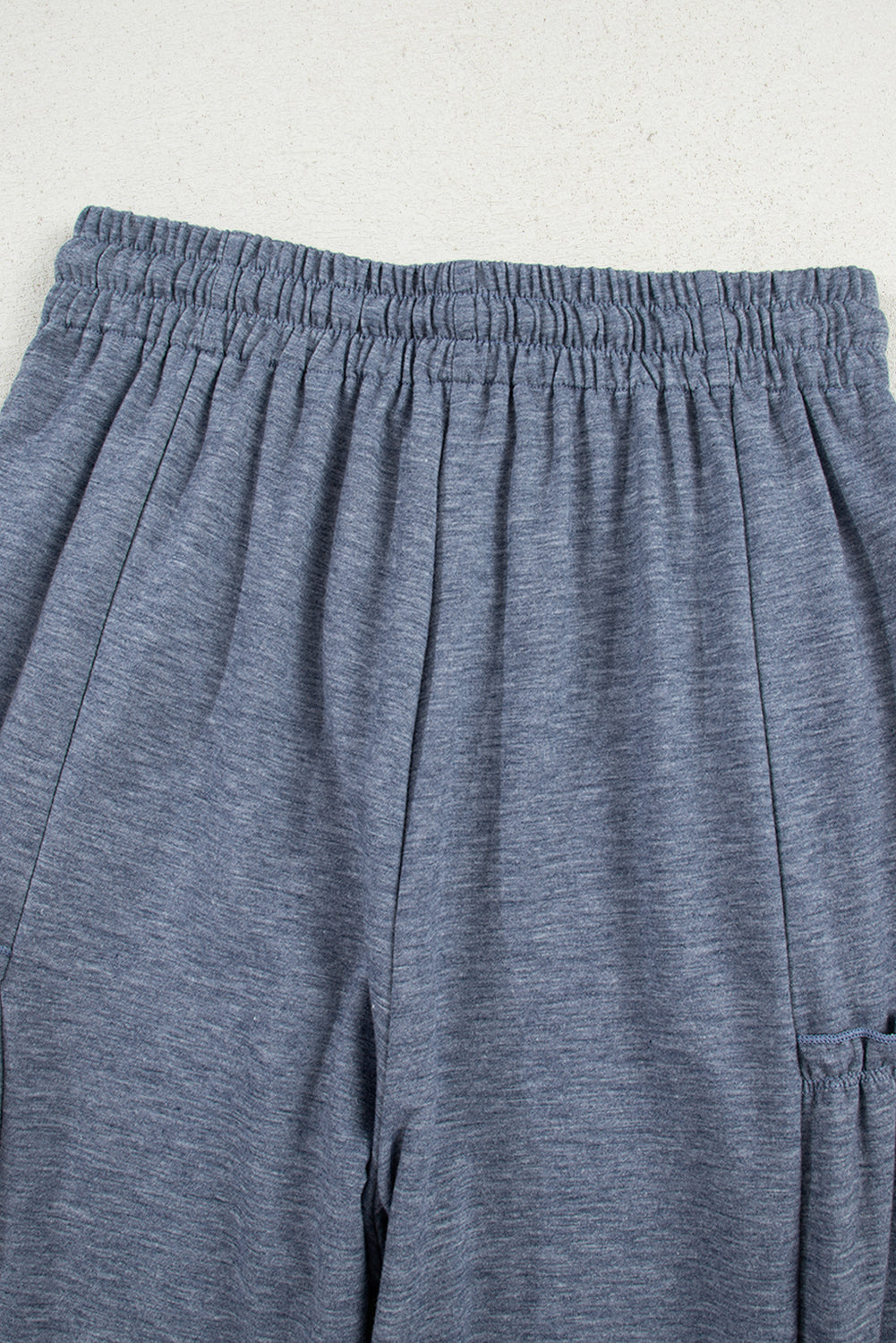 Threaded Pear Willow Drawstring Elastic Waistband Pants