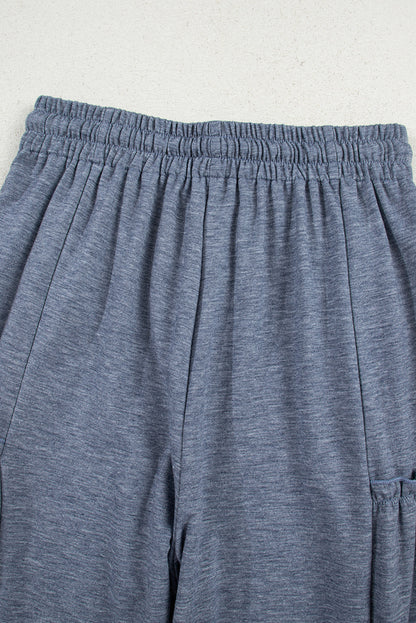 Threaded Pear Willow Drawstring Elastic Waistband Pants