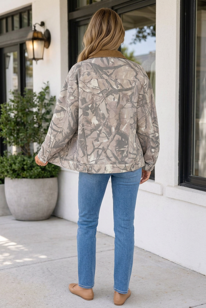 Threaded Pear Noa Oversized Shift Silhouette Jacket