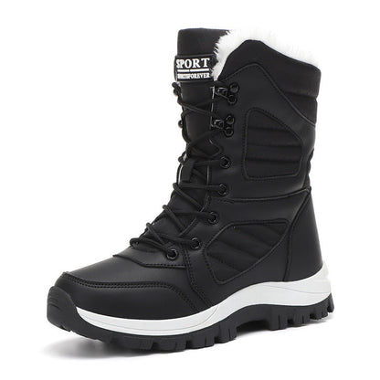 Women’s Long Wool & Velvet Snow Boots | Thickened Warm Winter Footwear