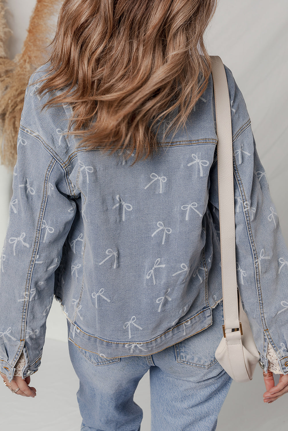 Threaded Pear Amelia Wash Raw Hem Jacket