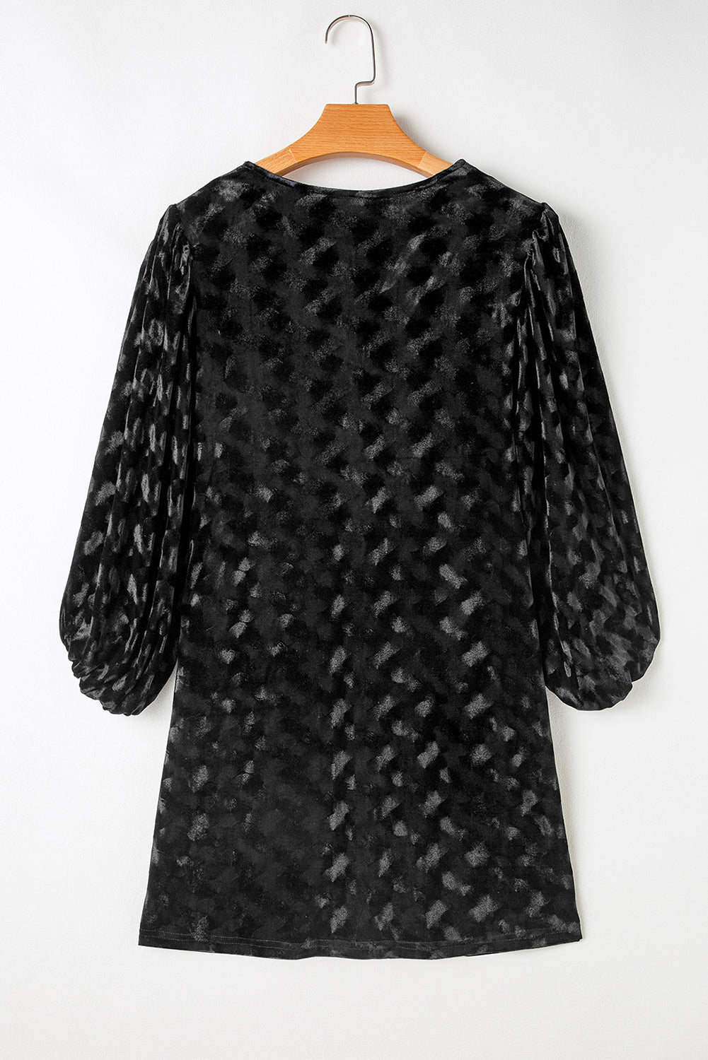 Threaded Pear Ximena Sleeve Velvet Mini Dress